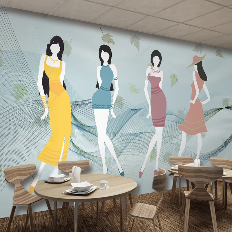Custom Mural Modern fFresh Sho - Commercial Wallpaper Printing reseña y precio