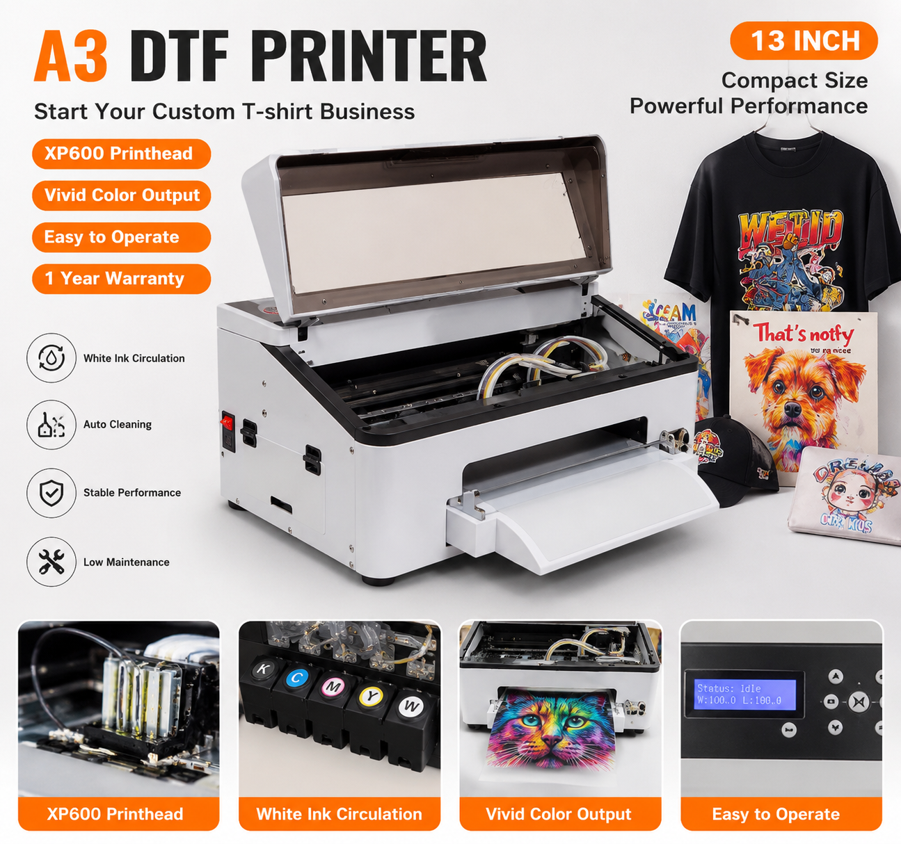 Factory Direct 2026 XP600 A3 D - Dtf Powder Shaker reseña y precio