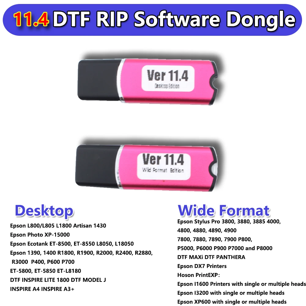 11.4 DTF RIP Software USB Dong - Dtf Powder Shaker reseña y precio