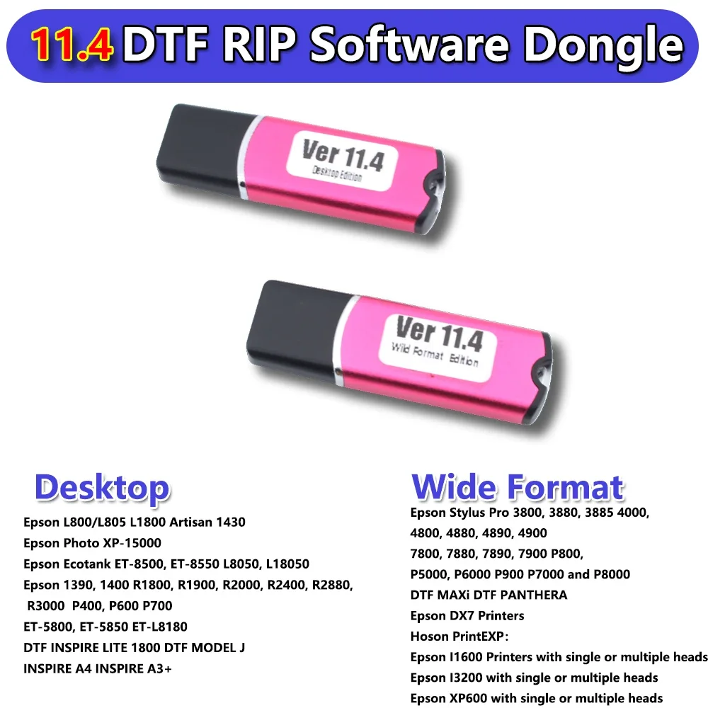 11.4 DTF RIP Software USB Dong - Dtf Powder Shaker reseña y precio