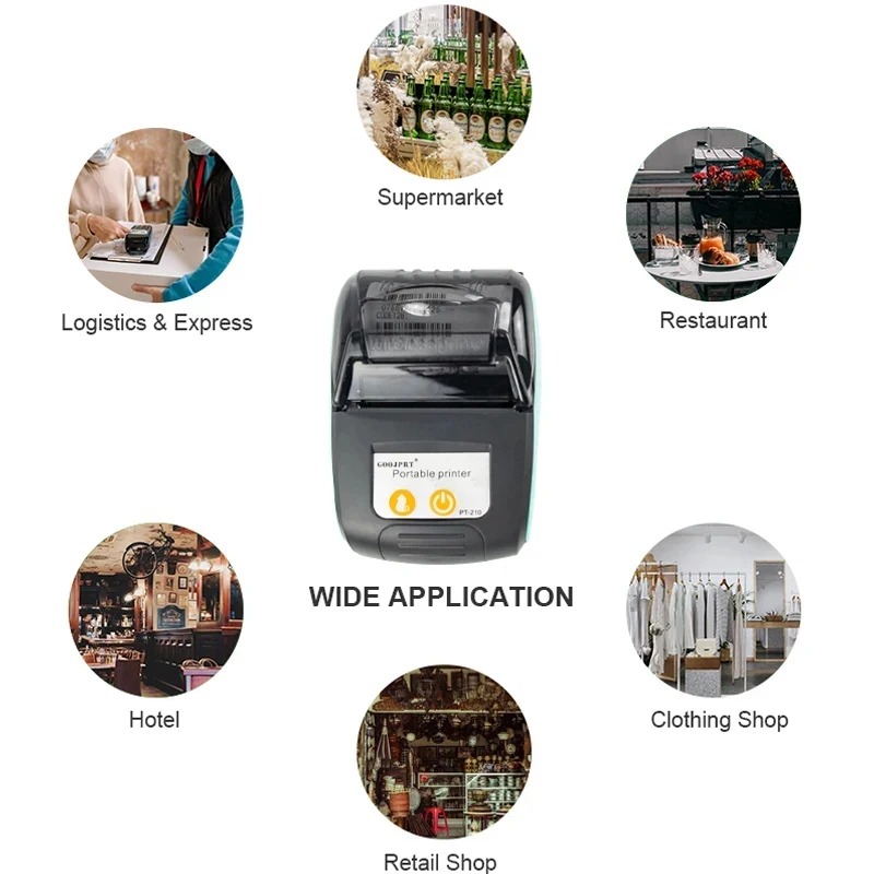 58mm Portable Mini Thermal Rec - Commercial Printing Factory reseña y precio