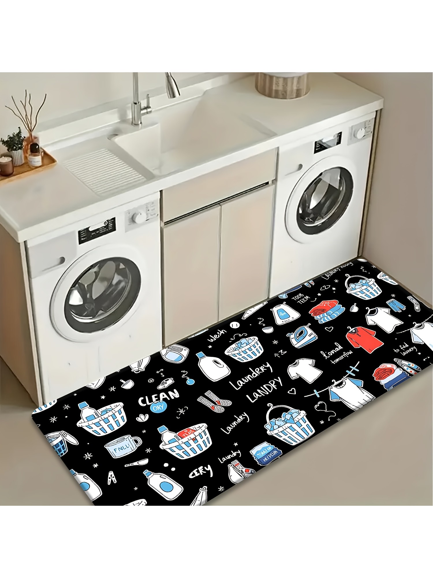 Cartoon Laundry Item All Over  - Commercial Printing Items reseña y precio